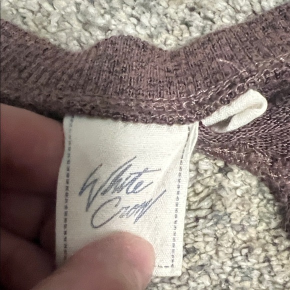 White Crow Purple V-Neck Blouse - Picture 2 of 4